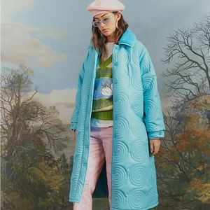 House of Sunny Cosmo Overcoat - Blue Aqua